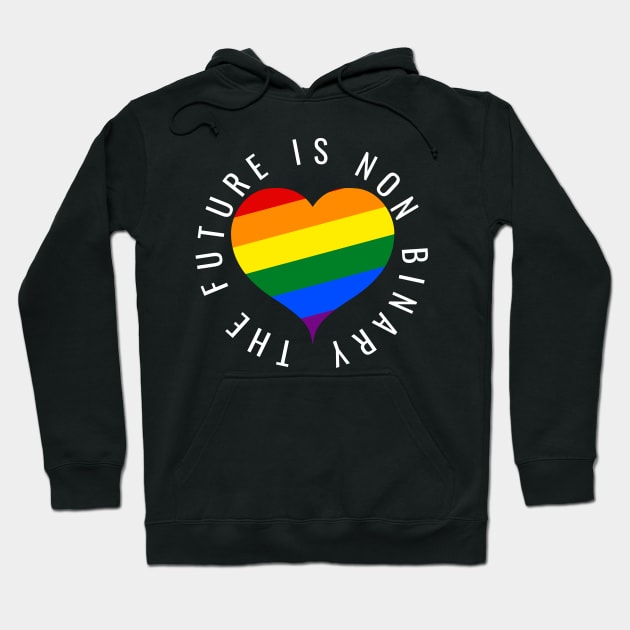 The Future Is Non Binary Gay Pride Shirt Hoodie by JustPick